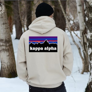 Kappa Alpha Order Fraternity Hoodie Sweatshirt | Outdoors Inspired Kappa Alpha Fraternity Hoodie | Comfy Greek Life Fraternity Sweatshirt
