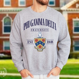 Phi Gamma Delta, Fleece Jacket, FIJI Fleece Zip Jacket, Phi Gamma 