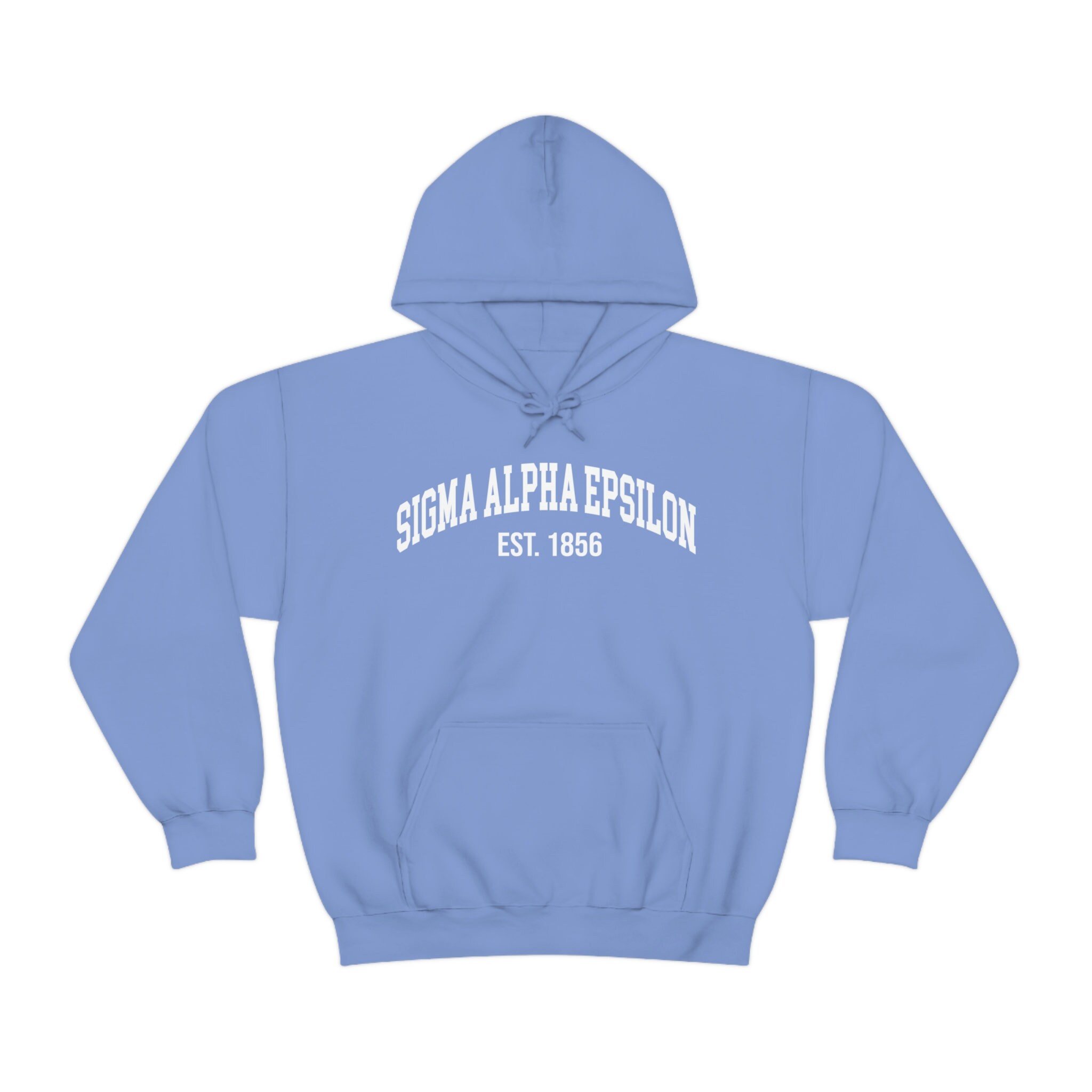 Sigma Alpha Epsilon Fraternity College Comfy Soft Hooded Sweatshirt SAE Fraternity White Varsity Text Graphic Greek Life Sweatshirt Etsy UK