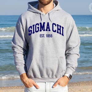 Sigma Chi Fraternity College Comfy Soft Hooded Sweatshirt | Sigma Chi Fraternity Greek Life Sweatshirt Gift