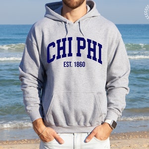 Chi Phi Fraternity College Comfy Soft Hooded Sweatshirt | Chi Phi Fraternity Greek Life Sweatshirt Gift