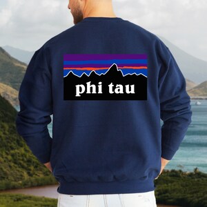 Phi Kappa Tau Fraternity Crewneck Sweatshirt | Outdoors Inspired Phi Tau Fraternity Sweatshirt | Soft Comfy Fraternity Sweatshirt