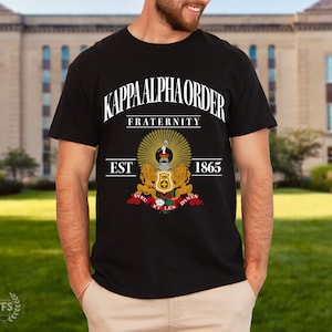 Kappa Alpha Order Fraternity College Comfy Soft Heavyweight Quality T-shirt | Kappa Alpha Fraternity Greek Life Comfort Colors T-shirt Gift
