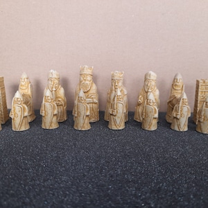 Miniature Isle of Lewis Chess Set