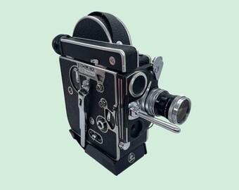 Bolex Paillard H16 Reflex REX 2 (16mm-Film-Kamera) + Switar 10mm H16 RX f1,6 Objektiv | Filmgetestet + Brandneues FLIGHTCASE