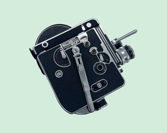 Bolex Paillard H16 REFLEX Model (16mm Film Camera)  + Switar 16mm f1.8 + Switar 25mm f1.4 | Film Tested + FLIGHTCASE + Original Case + Extra