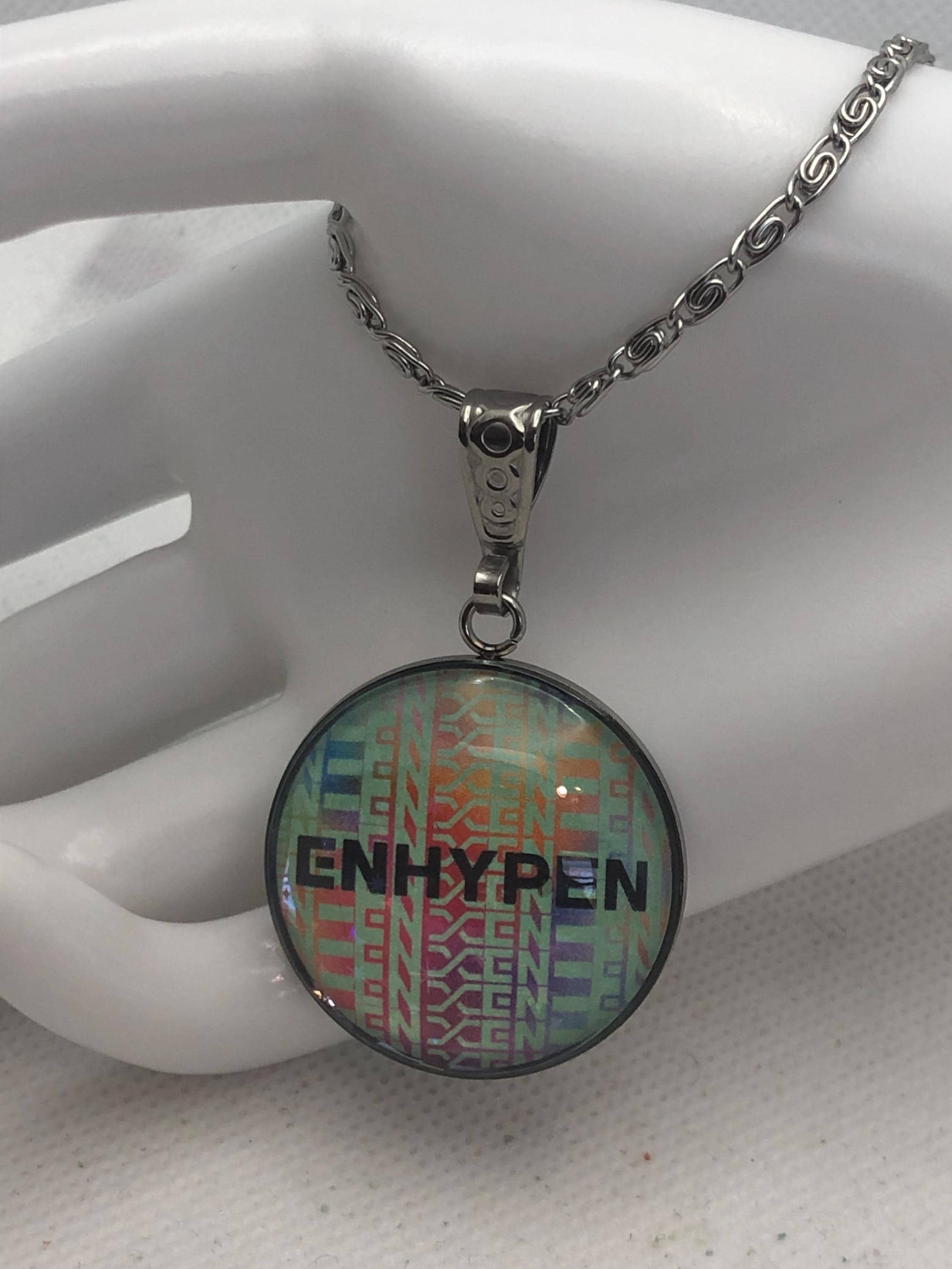 【HYPNOTIZE】ROUND PENDANT NECKLACE▲TXT着用 hypnotize Round Pendant Necklace Ver. 02 - Black