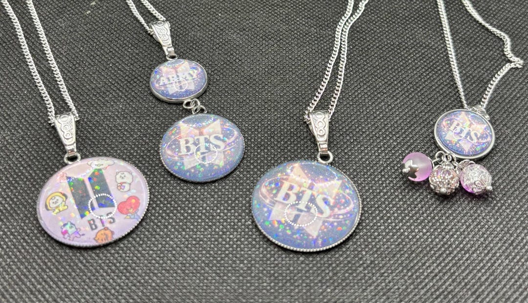 BTS Stainless Steel Necklace Collection - Etsy