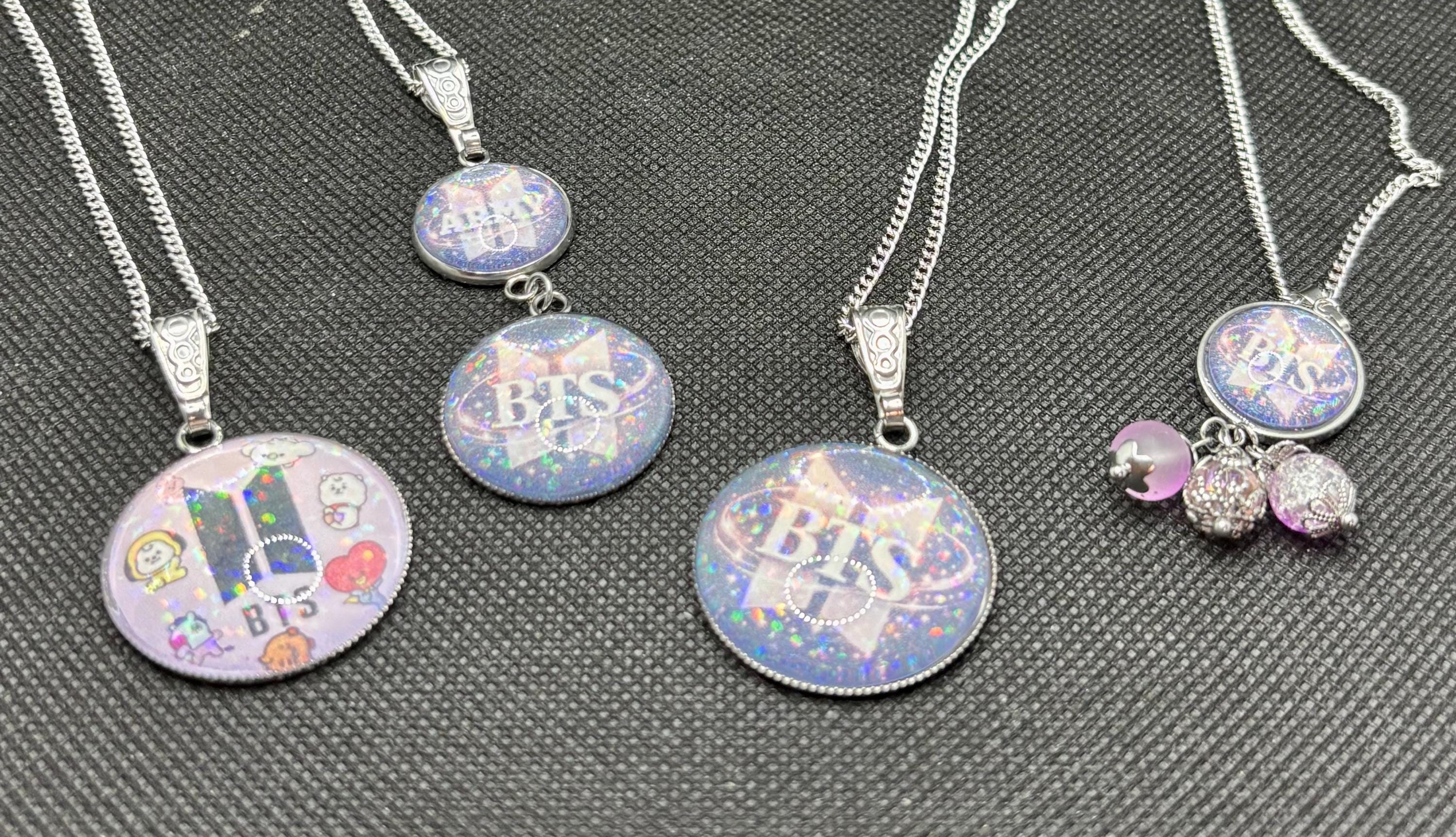 BTS Stainless Steel Necklace Collection - Etsy