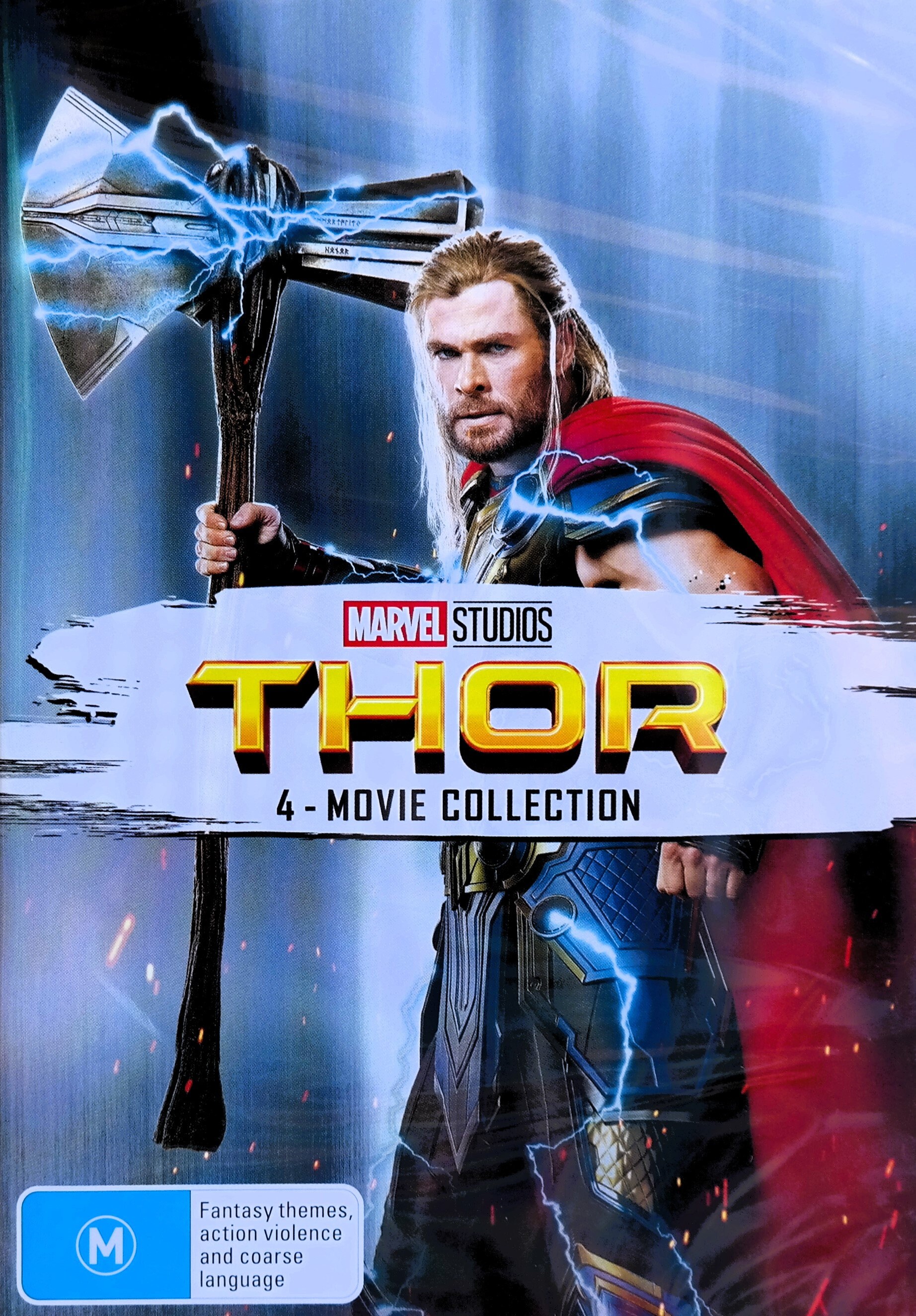 The Avengers Complete 4 DVD Movie Set Includes Avengers Ultron Infinity War End  Game Includes Thor's Hammer Decal 
