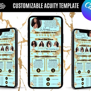 DIY Acuity Site, Acuity Scheduling Template, Booking Site Template, Acuity Scheduling Site, Nail Lash Hair Stylist Acuity Template. AST0005
