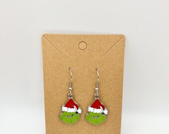 Pendientes Grinch inspirados en el Dr. Seuss para regalarle a ella