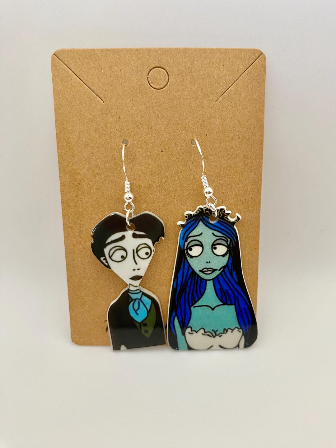 Tim Burton Inspired Corpse Bride Earrings Emily and Victor Earrings - Etsy