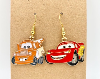 Pixar Inspired Lighting McQueen Earrings from Cars for gift for her