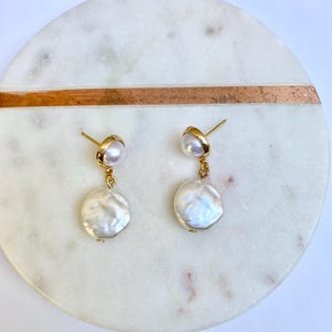 Pearl Bead Stud Earrings Simple Elegant Bridal Jewelry Faux Freshwater Pearl Drop Earrings