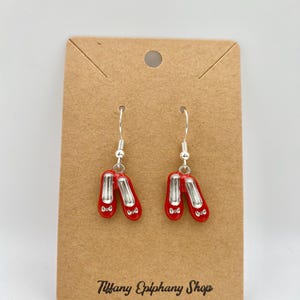 Wizard of Oz inspired Red Shoes Earrings Gift for Her
