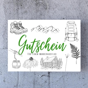 Voucher escursione escursione in montagna regalo download digitale