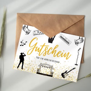 Voucher Concert Visit Gift Digital Download