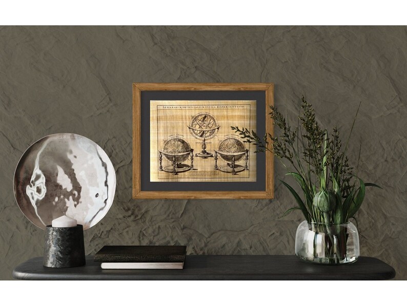 Astronomy Poster – Sphaerarum Artificialium Print on Egyptian Papyrus ...