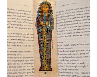 Egyptian Papyrus Bookmarks - TUT Bookmark • King Tutankhamun: Life, Death, & Family • Papyrus Paper • History Educational • Free Shipping