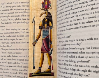 THOTH Bookmark • God of Wisdom, Scribes, and Writing • Egyptian Papyrus Bookmarks History Educational • Free Shipping