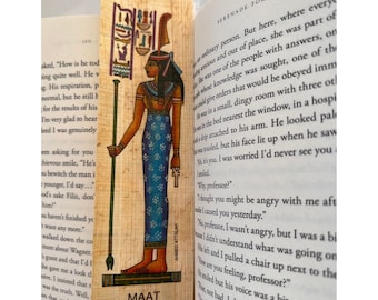 MAAT Bookmark • Goddess of Truth Balance Order • Egyptian Papyrus Bookmarks History Educational • Free Shipping