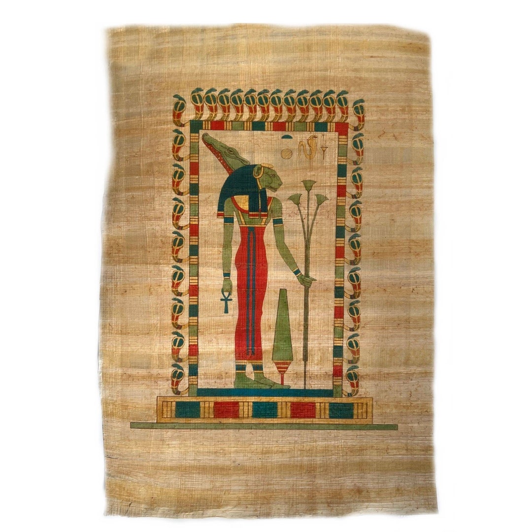 Sekhmet Papyrus Print • Egyptian Goddess Illustration, Ancient Art - Etsy