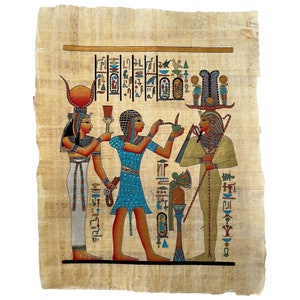 Egyptian Paper • Prince of Egypt • 100% Authentic Egyptian Original Hand Painted Painting Papyrus • Egypt Papyrus Painting • 13x17 inch
