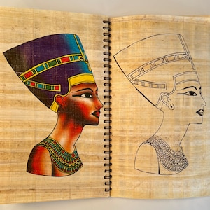 Papyrus Coloring Book for Kids Activity & Adults - Ancient Egyptian Mythology God, Goddesses Pharaohs, Deities - Original Papyrus Sheets