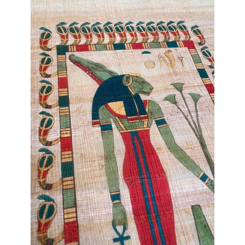 Sekhmet Papyrus Print • Egyptian Goddess Illustration, Ancient Art - Etsy