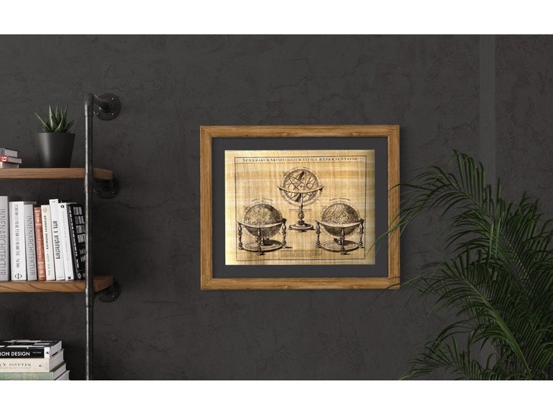 Astronomy Poster – Sphaerarum Artificialium Print on Egyptian Papyrus ...