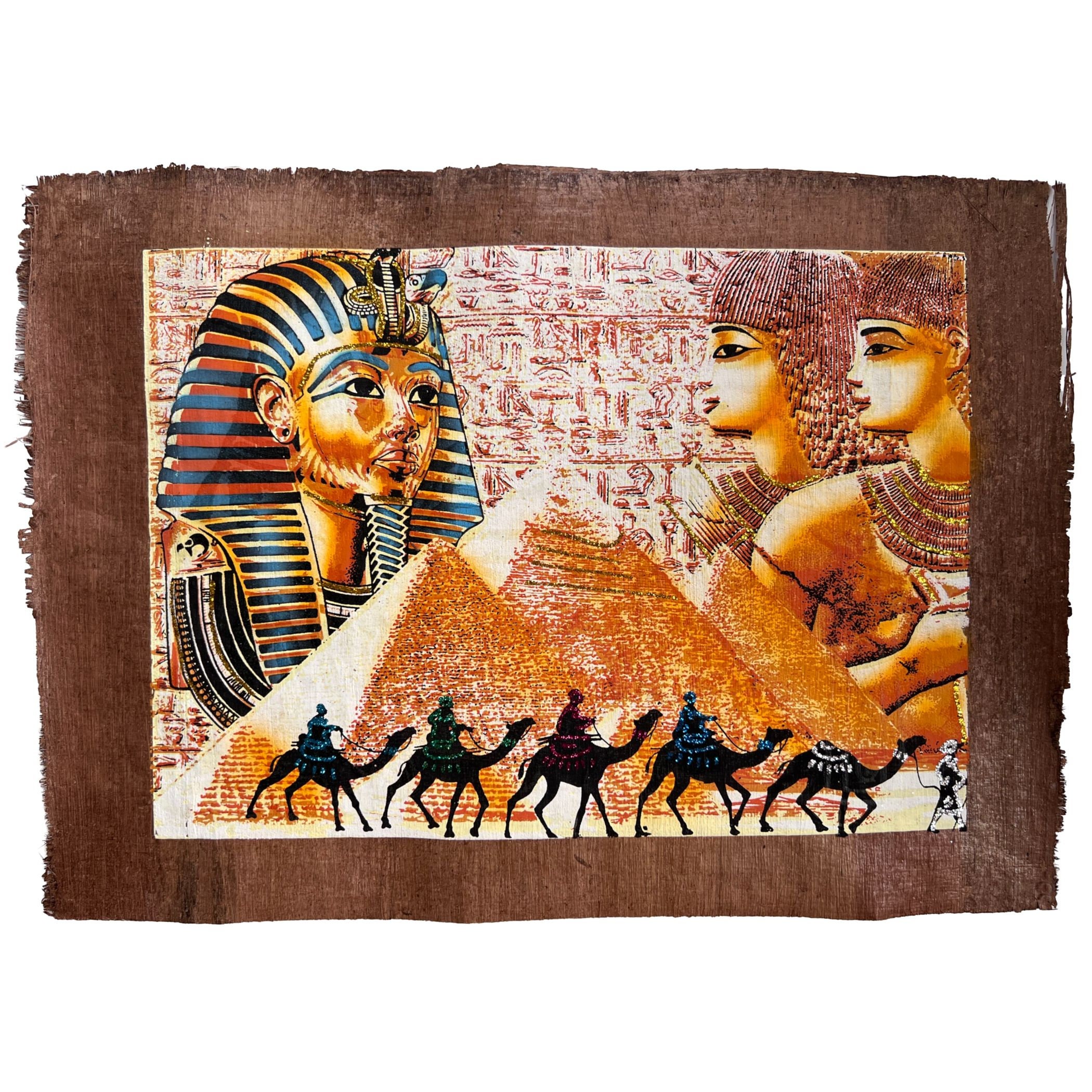 エジプトパピルス 古代エジプトのカレンダーパピルス - エジプトのストックフォト