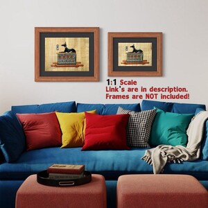 Anubis Papyrus Painting: Egyptian God of the Dead, Handmade Decor (13x9 inches) image 3