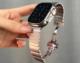 Apple Watch roestvrijstalen armband "Levanta" gemaakt van hoogwaardig roestvrij staal, voor de Apple Watch ULTRA, SE, 8, 7, 6, 5