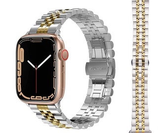 Apple Watch schakelarmband "MAXIMUS" van hoogwaardig roestvrij staal ULTRA 8 7 6 5 SE 49 mm 45 mm 44 mm 42 mm 41 mm 40 mm 38 mm