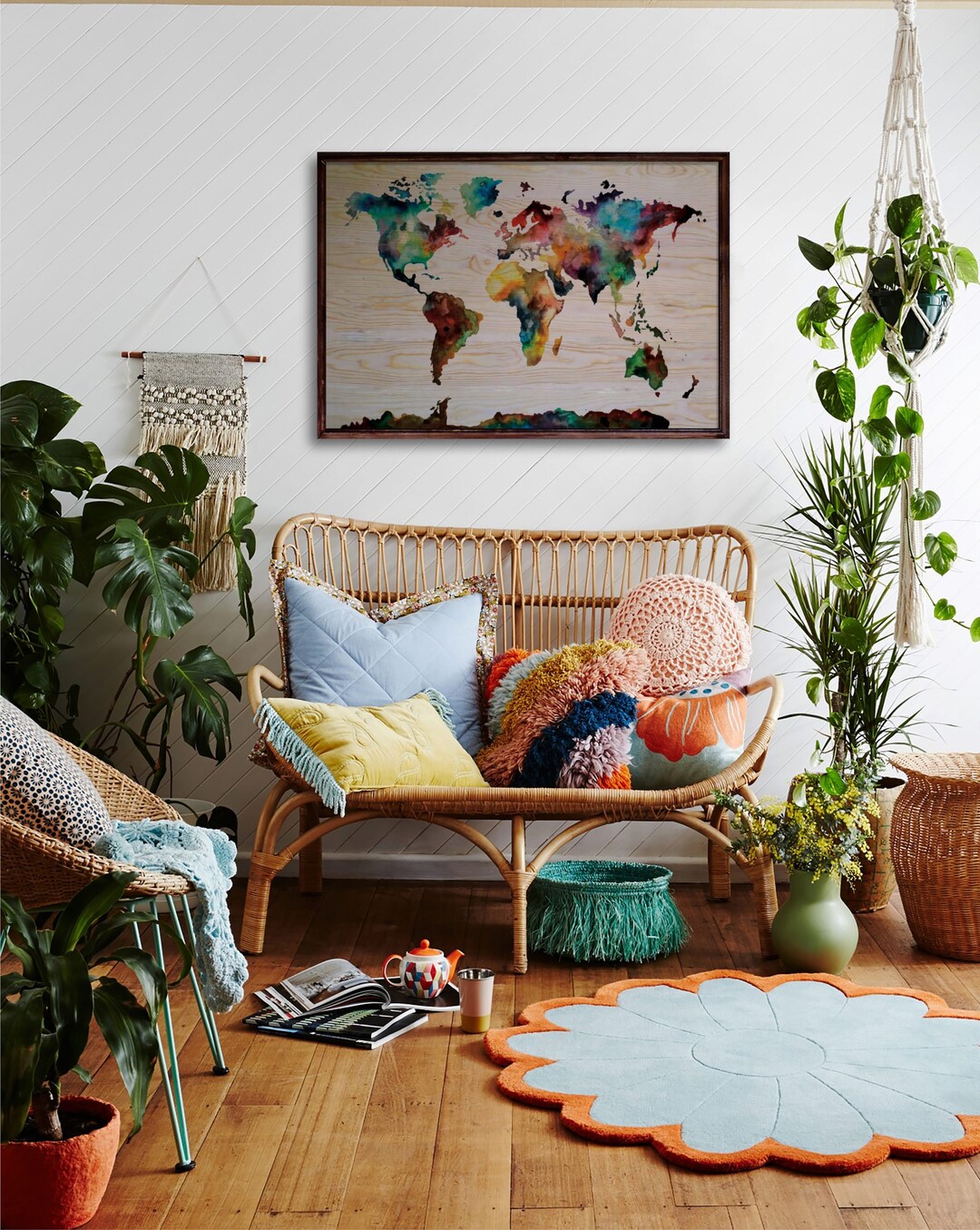 World Map Wall Art Office Wall Decor Abstract Wall Art Wood Etsy