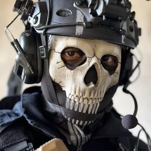Wearable Call of Duty Ghost Cos Mask, COD MW2 Ghost Mask, Theater2 Call of  Duty Skull Ghost Game Props 