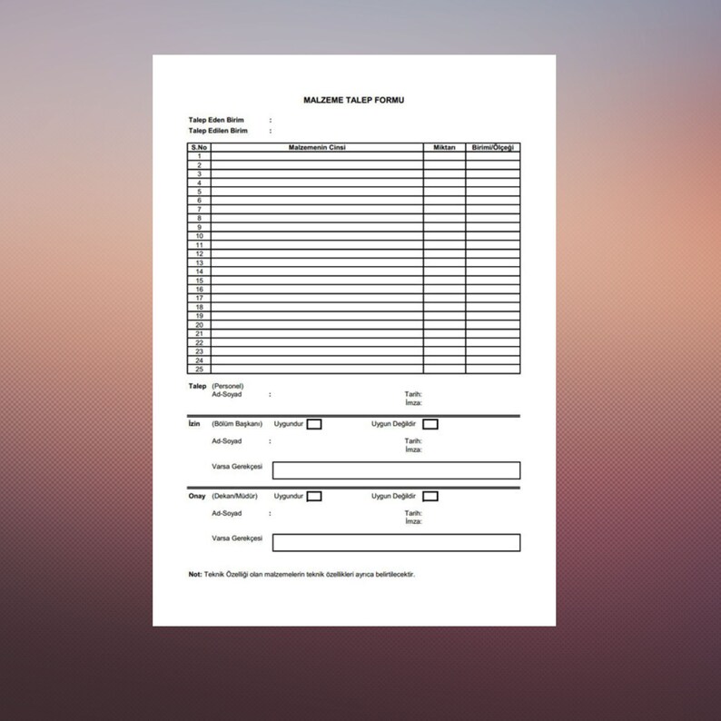 Purchase Order Fillable Template Purchase Order Form - Etsy