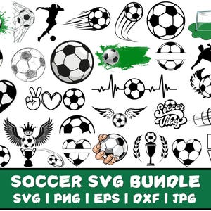 SOCCER Svg Bundle, SOCCER Svg Cut Files For Cricut, Soccer Mom Svg Bundle, Soccer Clipart, Football Svg Bundle, Soccer Shirt Svg, Sports svg