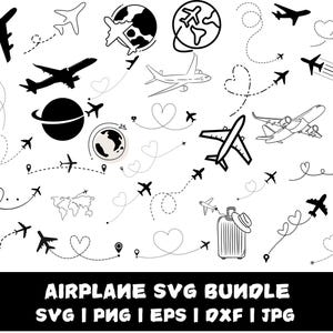 Flugzeug svg, Flugzeug Clipart, Reise svg, Flugzeug Silhouette, Flugzeug Png, svg-Dateien für Cricut, Flugzeug svg, Flugzeug Herz svg