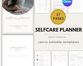 Gewichtsverlust Journal - Undatiert bearbeitbar - 27 Seiten - Sofortiger digitaler Download