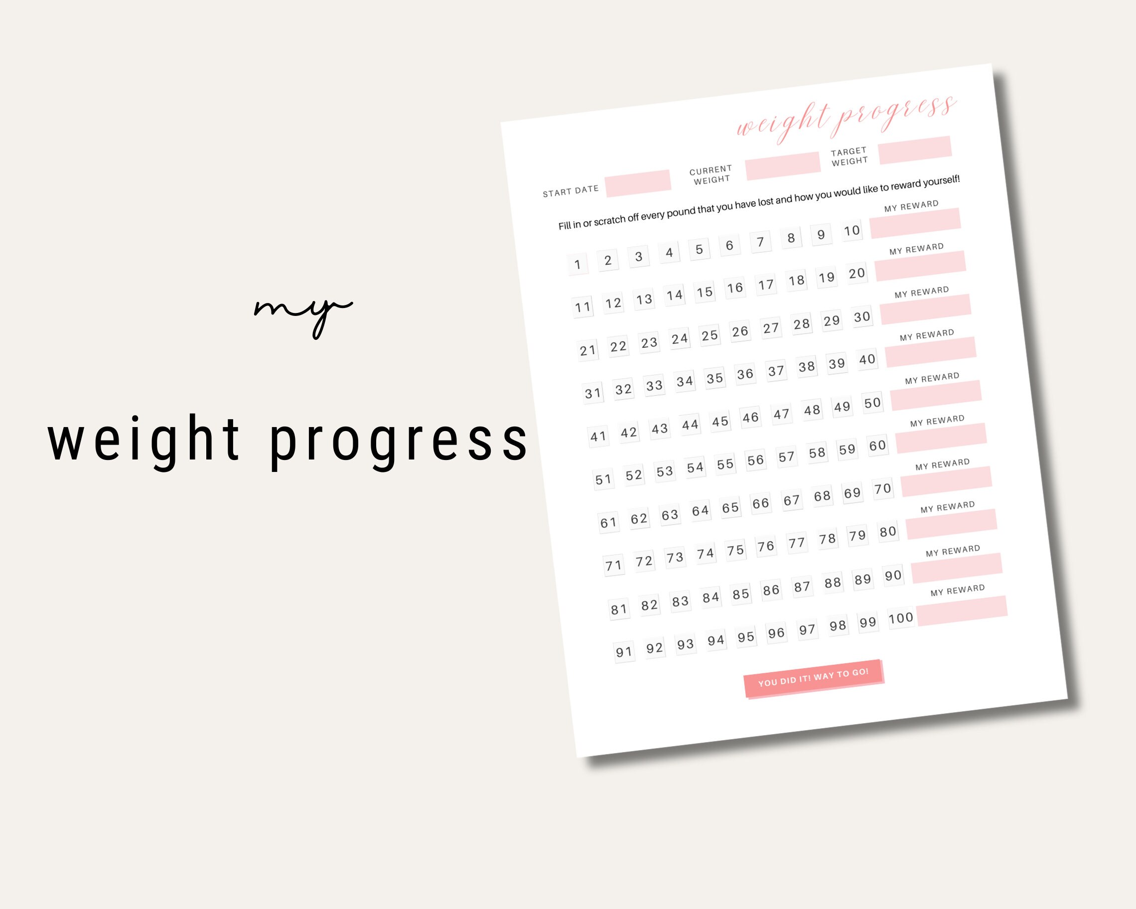 Weight Loss Chart, Weightloss Tracker, Weight Loss Tracker, Weight Loss