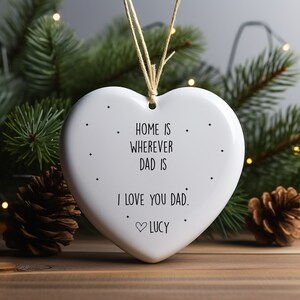 Personalized Dad Ornament, Custom Gift For Dad, Dad Birthday Gift, Father&#39;s Day Gift