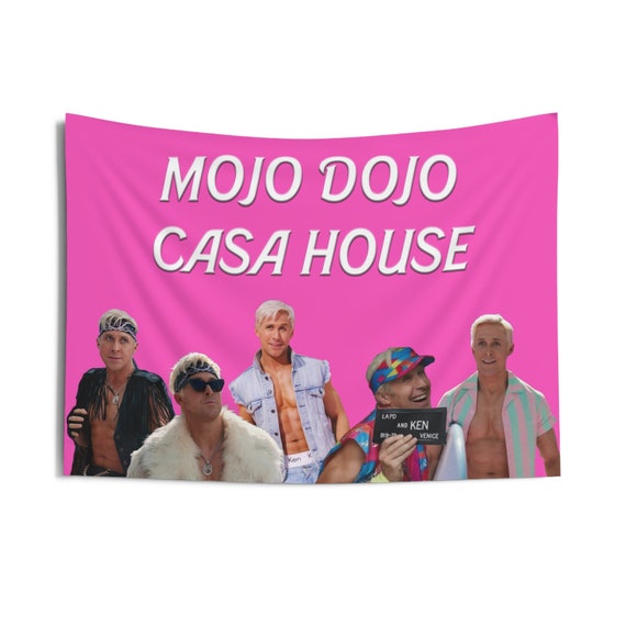 Mojo Dojo Casa House Flag, Barbie and Ken Tapestry, Barbie Movie Flag -   Denmark