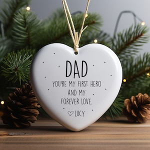 Personalized Dad Ornament, Custom Gift For Dad, Dad Birthday Gift, Father&#39;s Day Gift