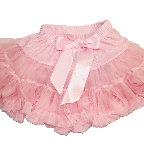Pink baby tutu. Baby tutu skirt with ribbon bow! SIZE fits 6-18 months. Adjustable elastic band. Spring sale.