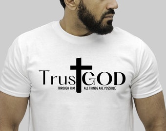 Trust God SVG PNG, Christian Svg, Jesus Svg, inspirational Svg, Religious Svg, Faith Svg, unlimited personal and commercial use license