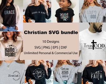 Christian Svg bundle, Christian Svg designs, Jesus Svg, Religious Svg, Faith Svg, unlimited personal and commercial use license