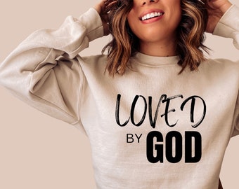 Loved by God SVG PNG, Christian Svg, Jesus Svg, inspirational Svg, Religious Svg, Faith Svg, unlimited personal and commercial use license