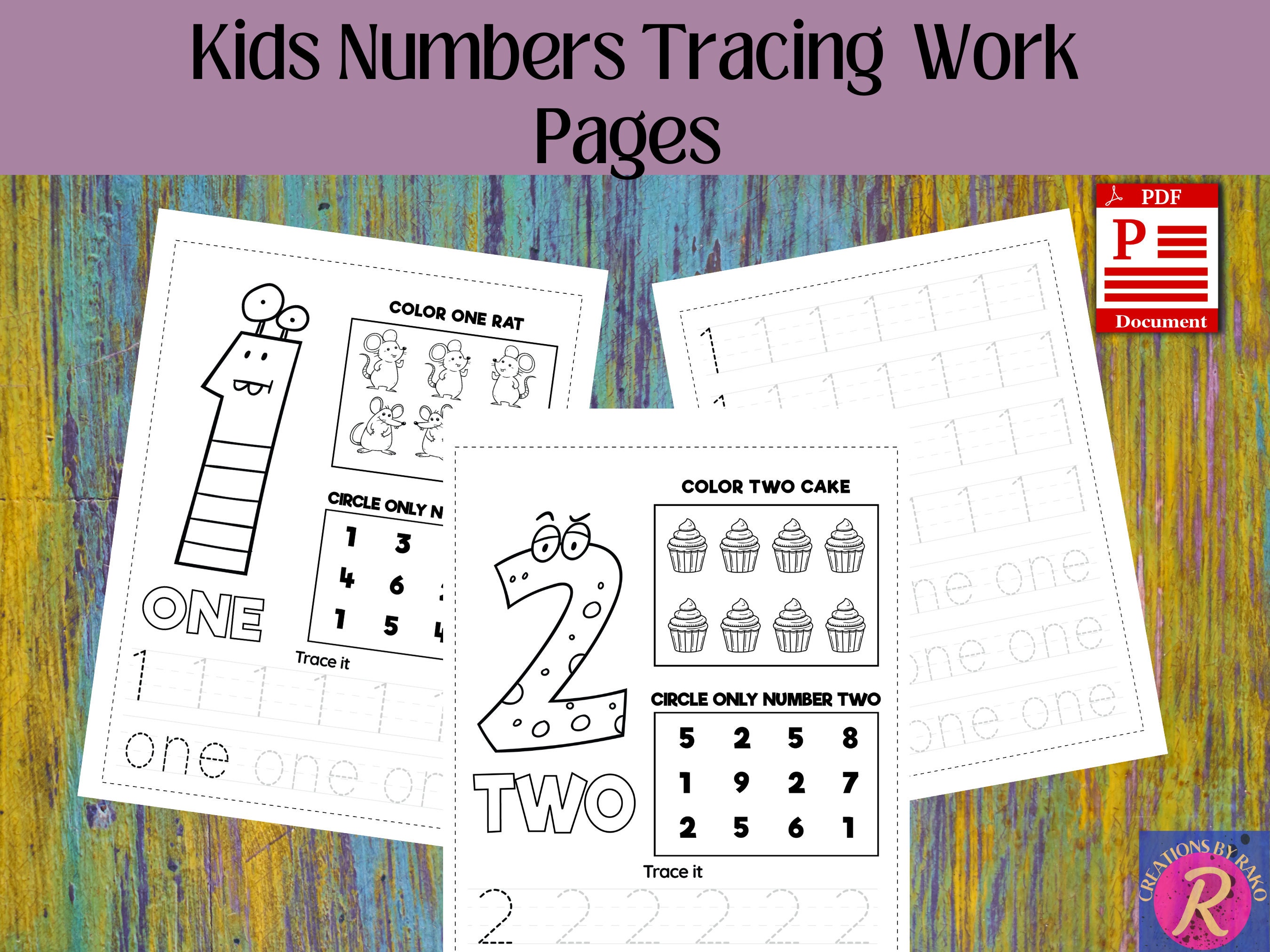 Number 1 20worksheets for Children, Preschoolers, Homeschoolers, School ...